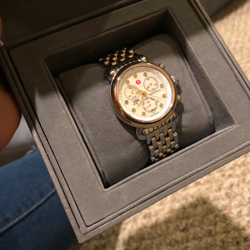 Michele watch  18 inches two tones